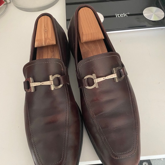 Ferragamo loafers in dark brown main image 4